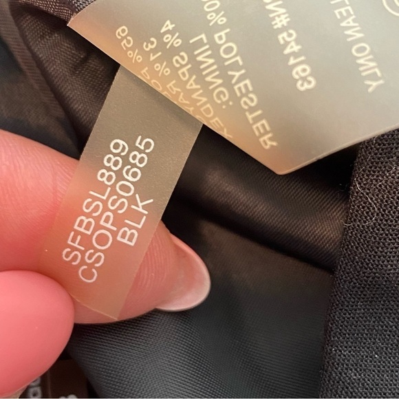 Calvin Klein Black Pensil Lined Midi Wrap Strech Skirt with Silver Buckle size 8 - Picture 6 of 10